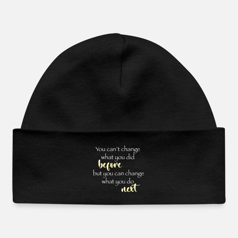 Changement ensuite - Bonnet bébé bio - noir