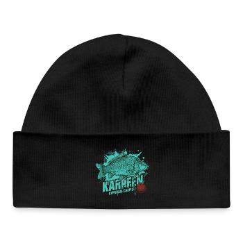 Carp – The King of the Lake - Baby Organic Beanie - black - Front