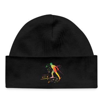 Ski de fond Ski de fond - Bonnet bébé bio - noir - Devant