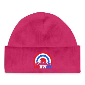 Norvège Oslo Scandinavie Norvégien - Bonnet bébé bio - hot pink - Devant