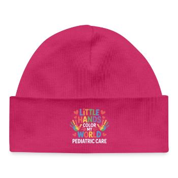 Little Hands Color My World - Baby Organic Mütze - hot Pink - Vorne