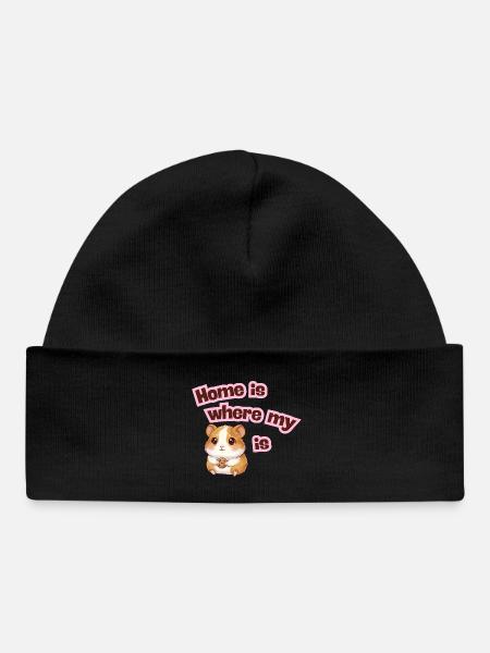 La maison, c’est là où se trouve mon Meerli - Bonnet bébé bio - noir