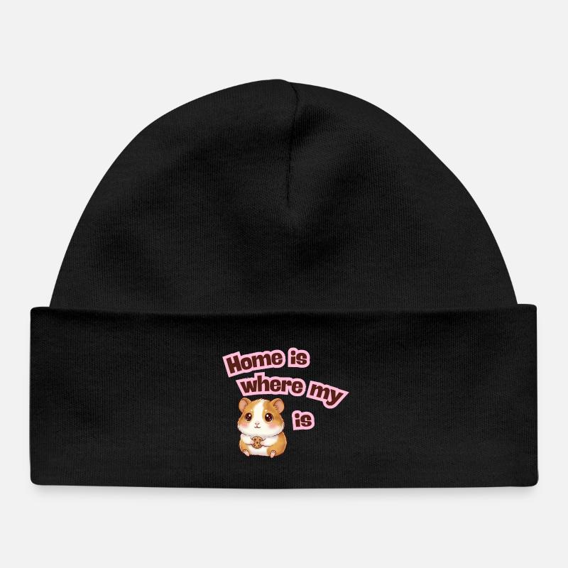 La maison, c’est là où se trouve mon Meerli - Bonnet bébé bio - noir