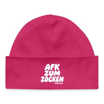 AFK Zum Zocken – Meine Welt - Bonnet bébé bio - hot pink - Devant