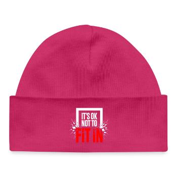 C’est normal de ne pas s’intégrer à la motivation de l’individualité - Bonnet bébé bio - hot pink - Devant