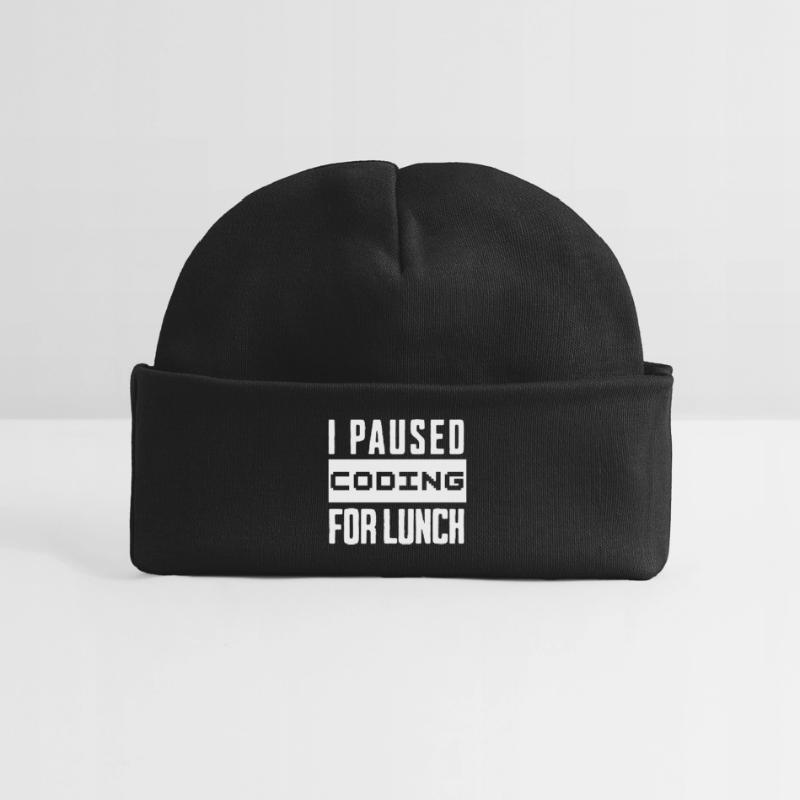 Nerd Coding , I Paused Coding for Lunch Baby Organic Beanie