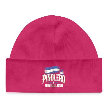 Nicaragua Nicaragic Pinolero Y Orgulloso - Baby Organic Beanie - hot pink - Front