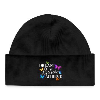Inspiring Butterfly Monarch Butterfly Garden - Baby Organic Beanie - black - Front