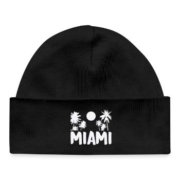 Miami - Baby Organic Beanie - black - Front