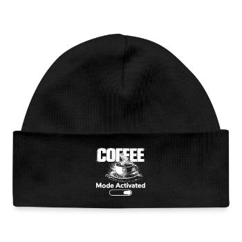 Chemise activée en mode café Drôle drôle d’amoureux du café - Bonnet bébé bio - noir - Devant