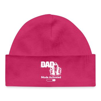 Mode papa toujours activé Chemise cadeau drôle - Bonnet bébé bio - hot pink - Devant