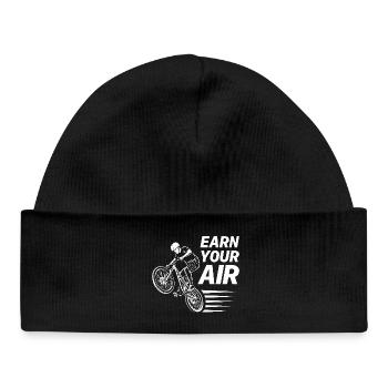 BMX Dirt Jump Earn Your Air Fahrrad Sprung - Baby Organic Mütze - Schwarz - Vorne