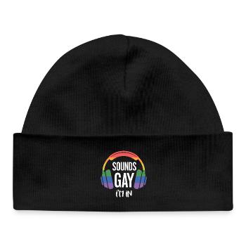 LGBT-Pride-Monat – Klingt schwul, ich bin dabei. - Baby Organic Mütze - Schwarz - Vorne