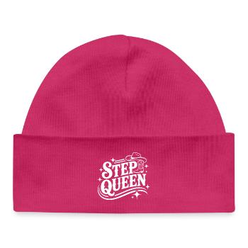Step Queen Western Line Dance - Baby Organic Beanie - hot pink - Front