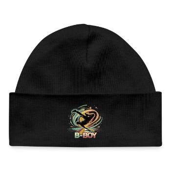 B-Boy Breakdance Hip Hop Danse Streetstyle - Bonnet bébé bio - noir - Devant