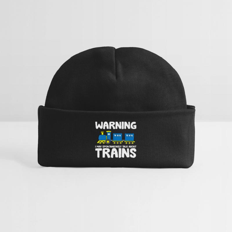 Spontaneous Train Talk Tee Baby Organic Beanie