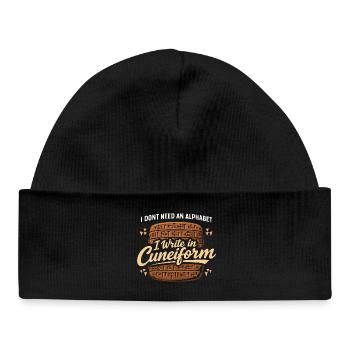 Ancient Mesopotamia, Sumerian - Baby Organic Beanie - black - Front