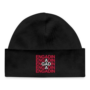 ENGADIN Schweiz - Switzerland - Suisse - Baby Organic Beanie - black - Front