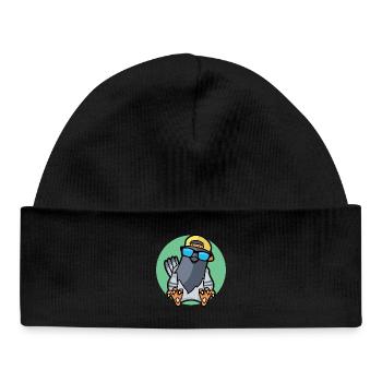 Colombe fraîche - Bonnet bébé bio - noir - Devant