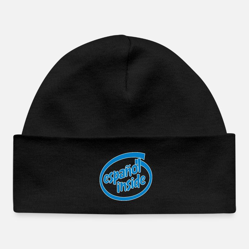 Spanish inside - Baby Organic Beanie - black