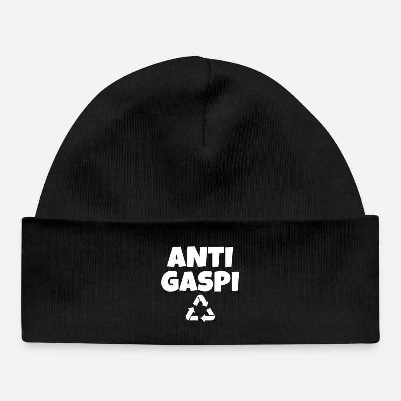 anti-gaspi, anti-gaspillage, recycler - Bonnet bébé bio - noir