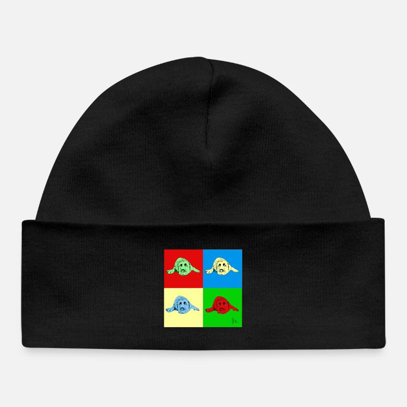 Labrador - Bonnet bébé bio - noir