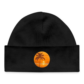 Sunset - Baby Organic Beanie - black - Front