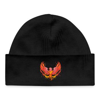 Phénix Phönix - Bonnet bébé bio - noir - Devant