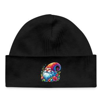 Gnome Goblin Elf - Baby Organic Beanie - black - Front