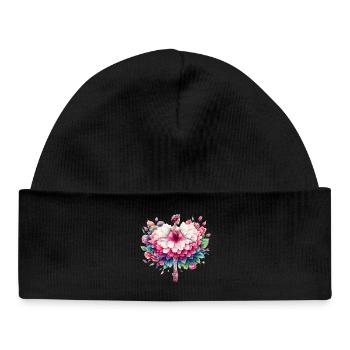 Ballet dancer with tutu - Baby Organic Beanie - black - Front