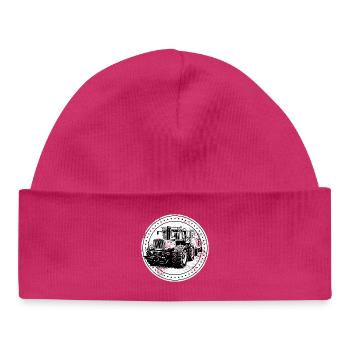 Tracteur 1300 TRAC - Bonnet bébé bio - hot pink - Devant