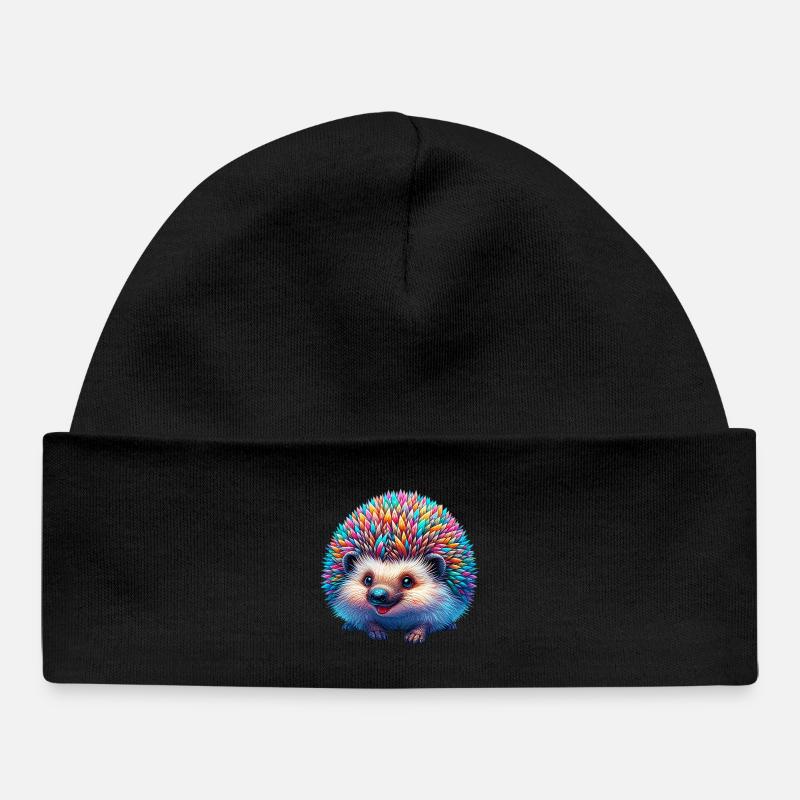 Hérisson - Bonnet bébé bio - noir