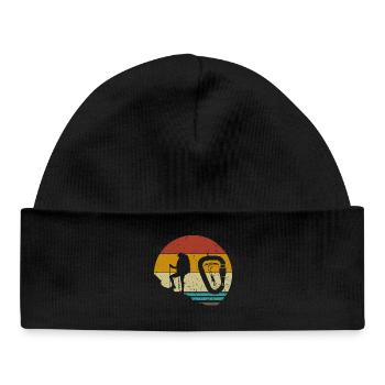 Mountaineer Mountagnes Rocks - Baby Organic Beanie - black - Front