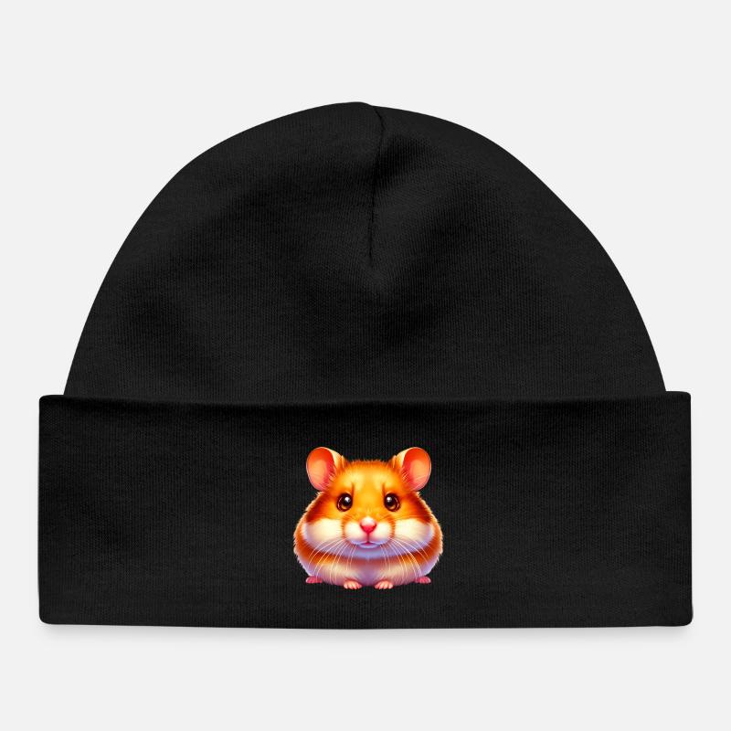 Hamster - Bonnet bébé bio - noir