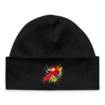 Ladybird - Baby Organic Beanie - black - Front