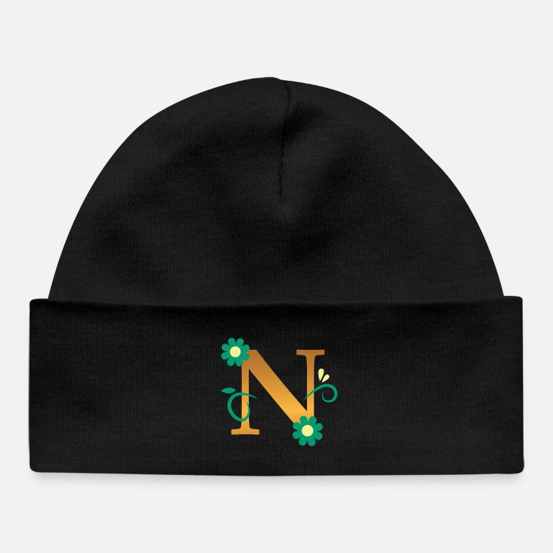 N - Bonnet bébé bio - noir