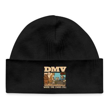 DMV : Where Time Stops Still : Sarcasme drôle - Bonnet bébé bio - noir - Devant