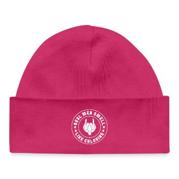 Diving diving board - Baby Organic Beanie - hot pink - Front