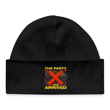 The party has arrived Pyrotechnician Fireworks - Baby Organic Beanie - black - Front