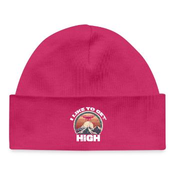Drone I like to get high - Baby Organic Beanie - hot pink - Front