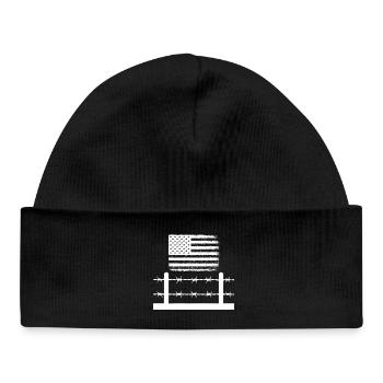 Barbed Wire America - Baby Organic Beanie - black - Front