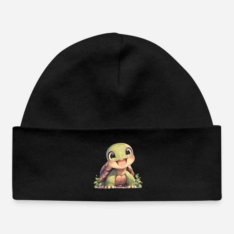 Tortues Tortue - Bonnet bébé bio - noir