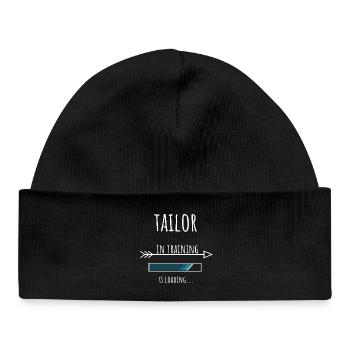 Tailor Gift Profession Training Tailor - Baby Organic Beanie - black - Front
