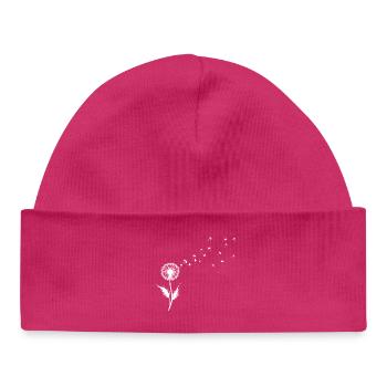 Löwenzahn Samen Silhouette - Baby Organic Mütze - hot Pink - Vorne