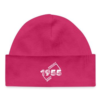 1955 - Baby Organic Beanie - hot pink - Front