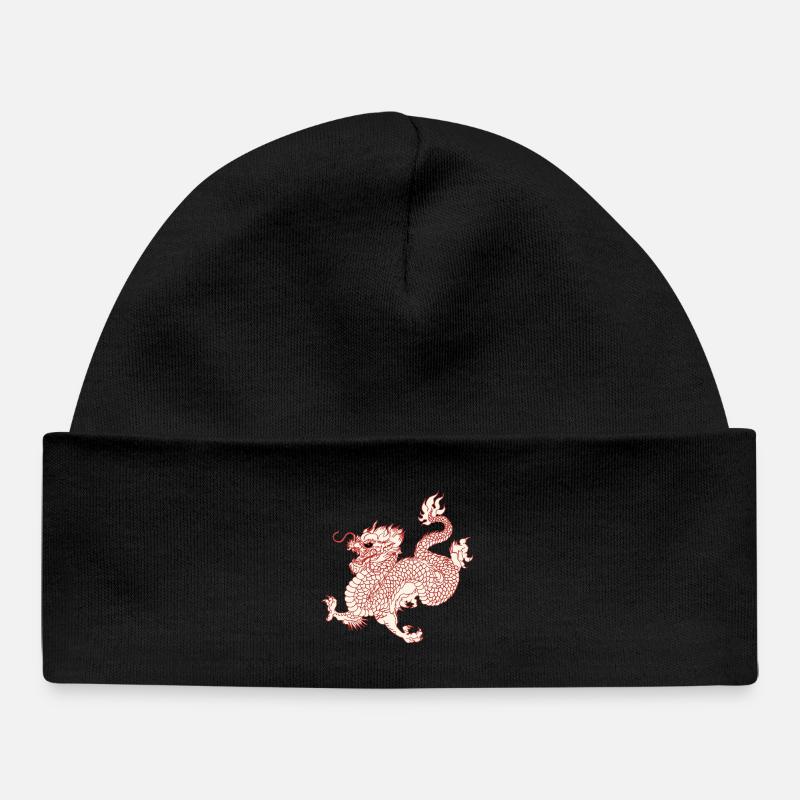 Dragon - Bonnet bébé bio - noir