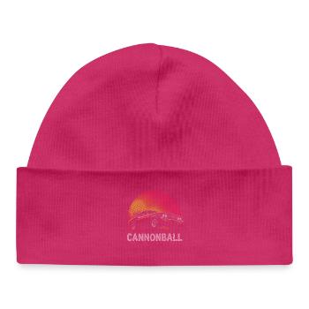 Muscle Car de Halftone Rallye Cannonball - Bonnet bébé bio - hot pink - Devant
