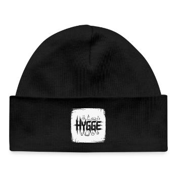 Motif des bougies Hygge Cozy - Bonnet bébé bio - noir - Devant
