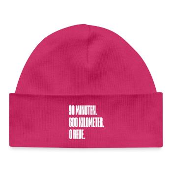 Schwarz hinten  - Baby Organic Mütze - hot Pink - Vorne