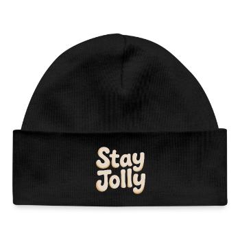 Scénario Stay Jolly Cozy - Bonnet bébé bio - noir - Devant